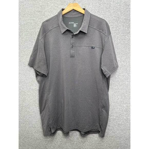 ARCTERYX MEN'S SHORT SLEEVE POLO SHIRT, SIZE XXL - Picture 1 of 6